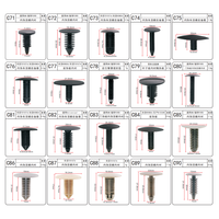 C42 Clips de voiture Attache Clips de fixation de voiture Rivet en plastique en plastique à vendre