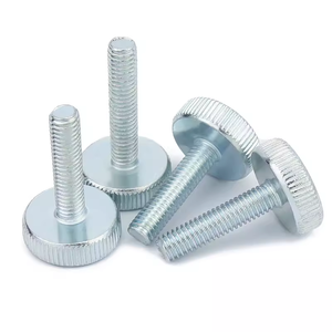 Vis à molette en laiton réglable à la main GB835 M3 M4 24mm M5 M6 25mm, vis à molette à tête moletée plate large en laiton - Product Image 4