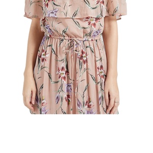 VESTIDOS CASUALES AL POR MAYOR PARA MUJER, VESTIDO <span class=keywords><strong>MAXI</strong></span> DE PRIMAVERA VERANO, VESTIDOS DE GAZA CON ESTAMPADO FLORAL - Product Image 5