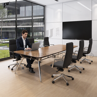 Fauteuil de bureau exécutif FURICCO en cuir PU avec fonctions réglables, mousse haute densité, structure en aluminium, design moderne pour les projets