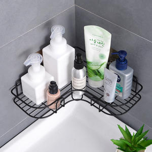 Estante Metálico de Esquina para Baño, Sin Perforaciones, Organizador de Metal para Cosméticos y Cremas en <span class=keywords><strong>el</strong></span> Baño - Product Image 1