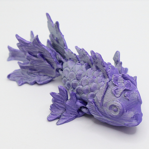 Chất Lượng Cao 3D Dịch Vụ In Ấn Màu Tím Màu Grey Gradient Nhỏ Cá Chép Trang Trí Đồ Chơi Tạo Mẫu Nhanh Chóng - Product Image 5