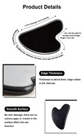 Pierre d'améthyste anti-âge planche Gua Sha noire Aventurine verte outil Guasha pour les soins de la peau Massage lifting réduction de la Cellulite