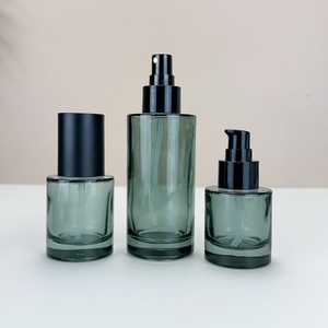 100ml Spray Glass <b>Bottle</b> Green Cometic Packaging Jar 100ml Serum Pump Lotion <b>Bottle</b> 120ml 150ml - Product Image 2