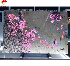 Dalles de marbre blanc <span class=keywords><strong>Pandora</strong></span> rétroéclairées pour grossistes, quartzite Patagonia Lumistone, pierre naturelle de luxe, granit <span class=keywords><strong>Pandora</strong></span> brésilien - Product Image 4