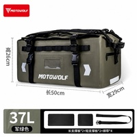 Sac de selle de moto imperméable multifonction grande capacité 37L pour siège arrière