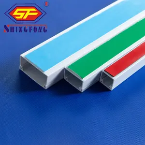 ราคาดีคุณภาพสูง PVC Trunking ด้วยสติกเกอร์15X10, 20X10, 24X14, 39X19, 40X25, 50x25