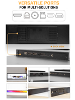 Layar Display Strip dinding ukuran kustom 23.8 29 inci dalam ruangan melar layar iklan Lcd lebar