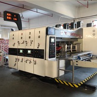 Machine d'impression flexographique multifonctionnelle série DS avec découpe et rainurage pour la production de boîtes en carton ondulé de différentes tailles