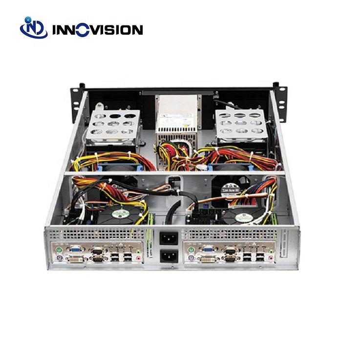 2U Dual System Rack Mount Server Case Supports Mini-Itx Boards