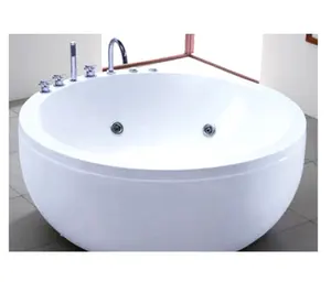 高品质廉价圆形设计独立式按摩大亚克力浴缸