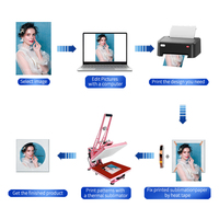 Cadre photo rond en verre de 20 cm, horloge suspendue, cadre photo en verre pour sublimation, BL-27
