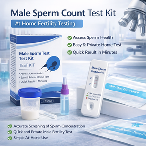 Männlicher Spermienzähler Fruchtbarkeitstest-Kit Schneller Häuslicher Samenqualitätstest - Product Image 1