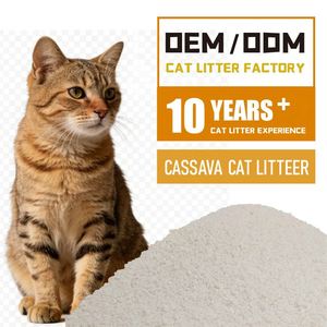 Cassava Cat Litter Fast Clumping <b>Dust</b> Free Odor Control Biodegradable Flushable Pet Cat Litter - Product Image 1