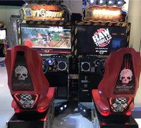 Simulateur de course de voiture d'arcade à pièces, jeu vidéo d'amusement, Dirty Driving, machine de course de voiture d'arcade pour centre d'arcade
