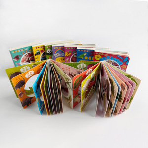 Custom Disposable Gift Foldable Educational Cardboard Book with Four-Color Printing for Children Learning Shapes and Objects - Product Image 2