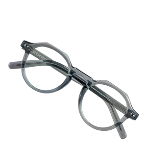 Montura <span class=keywords><strong>de</strong></span> <span class=keywords><strong>Gafas</strong></span> Graduadas Unisex <span class=keywords><strong>de</strong></span> Acetato, Estilo Punk Vintage, Poligonal Ovalada, Artística, Negra, Versátil, Original <span class=keywords><strong>de</strong></span> Exportación - Product Image 4