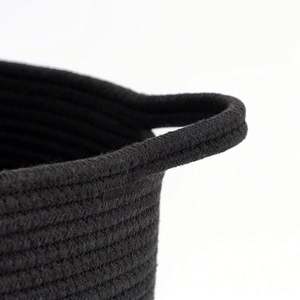 Factory Direct <b>Large</b> Cotton Rope Basket Tall Woven Foldable Nursery Hamper <b>Bin</b> for Storage Nursery Blanket <b>Bin</b> - Product Image 2