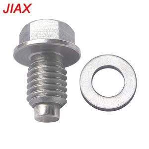 ปลั๊กระบายน้ำมันแม่เหล็กสแตนเลส M10×1.5, แม่เหล็กนีโอไดเมียมแบบ CNC สำหรับถังน้ำมันเครื่อง, ช่วยดักจับเศษโลหะขนาดเล็ก - Product Image 2