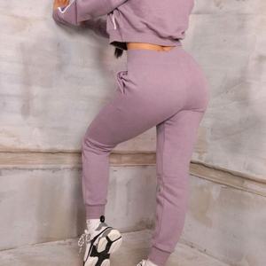 Conjunto Deportivo de 2 Piezas para Mujer, Top Corto y Pantalones, Ropa de Otoño, Conjunto de Chándal para Mujer - Product Image 2