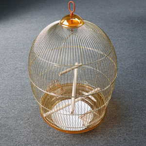 Kuşların yaşaması için yüksek görünüm seviyesi altın kafes - Product Image 3