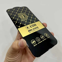 Film de protection d'écran HD en verre trempé antistatique ESD pour iPhone 17 Air 15 16 Plus 14 13 12 11 Pro XS MAX XR 7 8 Plus