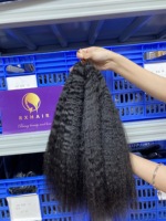 RXHAIR Prix de gros Cheveux humains pour tresses au crochet Extensions de cheveux Cheveux au crochet Kinky Straight Qualité supérieure
