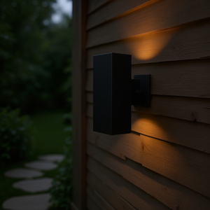 Applique murale extérieure moderne résistante aux intempéries en fer noir, luminaire décoratif pour porche, montage extérieur - Product Image 2