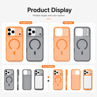 Coque de protection magnétique antichoc en TPU mat, compatible avec la charge sans fil et anti-traces de doigts, couleur unie, pour iPhone 15, 16, 17 Pro Max (Nouvelle Collection 2026)