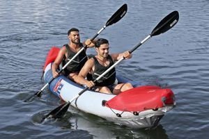 Bestway 65077 Lite-Rapid X2 <span class=keywords><strong>Kayak</strong></span> inflable <span class=keywords><strong>Precio</strong></span> de fábrica Estilo deportivo para 2 adultos Sea <span class=keywords><strong>Jet</strong></span> Ski <span class=keywords><strong>Kayak</strong></span> Pesca Rafting Drifting - Product Image 5