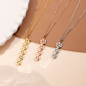 Collana Personalizzabile con Nome e Impronta Zampa in Acciaio Inossidabile Zampa di Gatto Zampa di Cane per Mamme di Animali Domestici <span class=keywords><strong>Regalo</strong></span> Commemorativo - Product Image 1