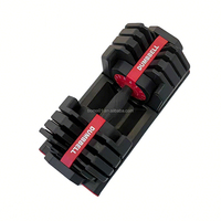 Ensemble d'haltères réglables carrés en fer Zoshine 24 kg - Durables et antidérapants, légers pour la musculation à domicile