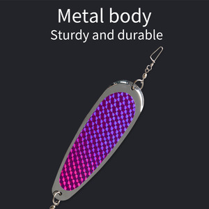 Señuelo de Pesca Tipo Cuchara Reflectante de 14cm para Pesca de Arrastre en Agua Salada, Cebo para Pesca de Fondo - Product Image 5