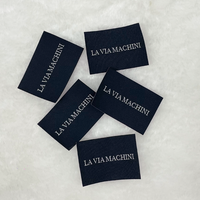 Étiquettes Tissées Adhésives Thermofusibles Personnalisées à Repasser pour Vêtements, Logos de Produits d'Habillement, Emballages et Étiquettes Transfert à Chaud