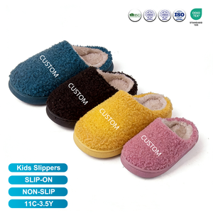 <span class=keywords><strong>Pantofole</strong></span> Personalizzate <span class=keywords><strong>con</strong></span> Logo/Motivo 11C-3.5Y, Ciabatte Peluche Morbide Antiscivolo per Bambini, Uso Interno - Product Image 2