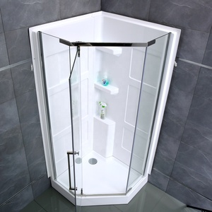 Outil <span class=keywords><strong>de</strong></span> <span class=keywords><strong>douche</strong></span> modulable, mur <span class=keywords><strong>de</strong></span> luxe en acrylique, naturel, avec verre trempé, <span class=keywords><strong>cabine</strong></span> <span class=keywords><strong>de</strong></span> <span class=keywords><strong>douche</strong></span> portable - Product Image 2