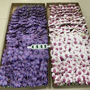 J-04303 bonne qualité 9 têtes longueur totale 90CM Real Touch fleurs Real Touch orchidées pour la décoration de la maison - Product Image 2
