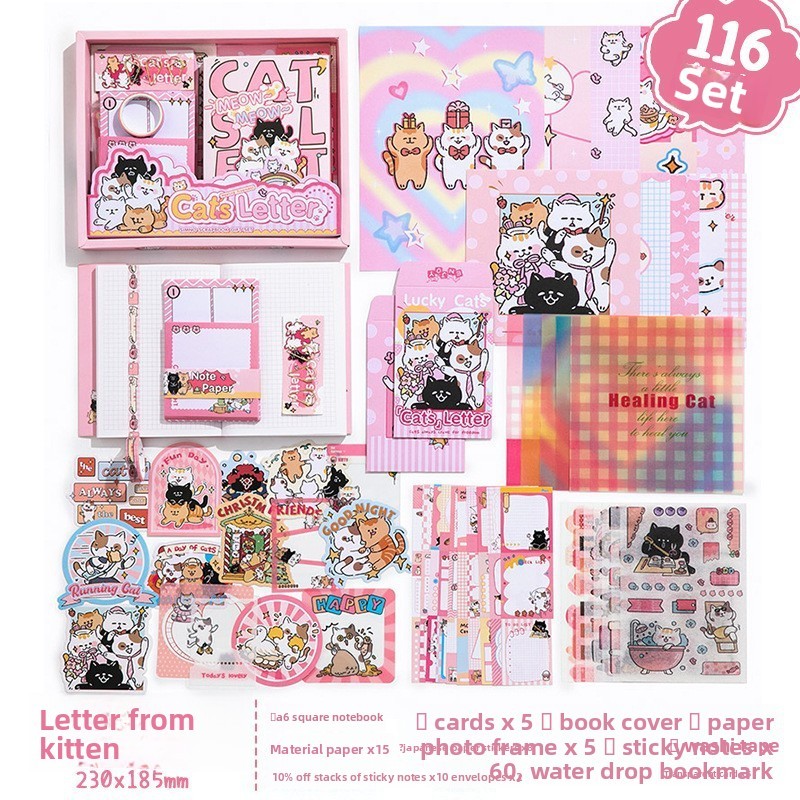 16 Lettre d'un chaton rose