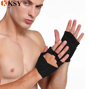 Fit Active Sports Workout Handschuh für Klimmzüge Extra Gym Grips Cross Training Grip Pads-Gummi polsterung zur Vermeidung von Schwielen