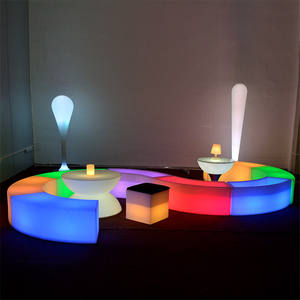 रिचार्जेबल फैशन चेयर रंगीन प्लास्टिक बैटरी के नेतृत्व वाली प्रकाश प्रकाश व्यवस्था बीच क्लब पार्टी बार के नेतृत्व वाले मल के लिए कुर्सी - Product Image 6