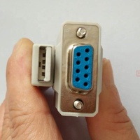 Cable serial de cobre RS232 DB9 M a USB AM 1m con cable moldeado tipo USB2.0