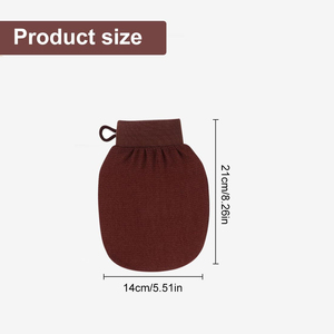 Custom Logo and Package Exfoliating Bath <b>Scrub</b> Morocco Glove <b>Body</b> Scrubber for Softer Illuminate Skin - Product Image 3