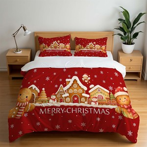 Vente en gros de housse de <span class=keywords><strong>couette</strong></span> en tissu synthétique brossé à rayures chaudes, style européen et américain, avec motifs de dessins animés et d'<span class=keywords><strong>anime</strong></span>, ensemble trois pièces - Product Image 3