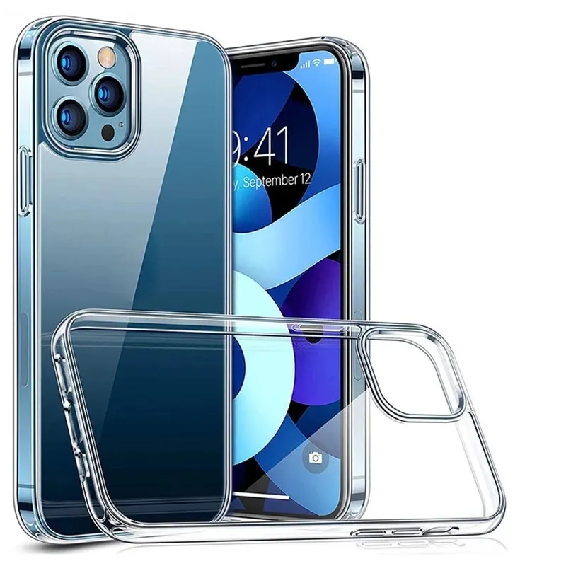 2022 прозрачный силиконовый Ультратонкий Мягкий чехол из ТПУ для iphone X Xr Xs max для iphone 12 13 pro max, прозрачный чехол для телефона, чехлы для мобильных телефонов