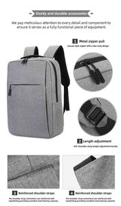 Zaino Casual da Viaggio Antifurto Resistente per Laptop Borsa Scuola Impermeabile in Poliestere 20-39L per Computer Portatile - Product Image 2