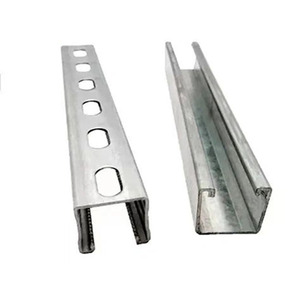 Profilé en acier perforé galvanisé à chaud, section carrée ou à fente, 41x41 41x21, support sismique avec service de découpe, qualité Q235 SS400, norme GB - Product Image 3