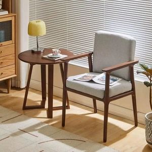 Nuova struttura in legno massello cinese moderna impermeabile portatile per il tempo libero in tessuto imbottito morbido Pad <span class=keywords><strong>poltrona</strong></span> da pranzo per appartamento - Product Image 3