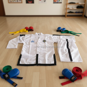 Dobok <span class=keywords><strong>TKD</strong></span> 2026 OEM de Alta Calidad, Uniforme de Taekwondo <span class=keywords><strong>ITF</strong></span> para Artes Marciales - Product Image 6