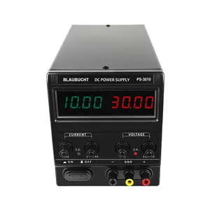 Fuente de alimentación conmutada CC de alta precisión, PS-3010, 30V, 10A, negra, con pantalla Digital Led, se utiliza mantenimiento de laboratorio