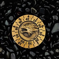 Nouveau design unique : Roue de roulette dragonne 7-en-1 pour dés de D&D, jeu de dés original tout-en-un type revolver roulette pour D&D